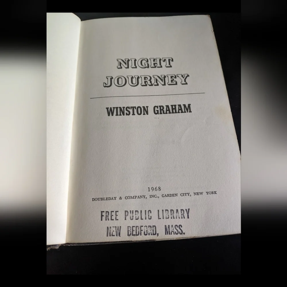 1968 Hardcover Night Journey By Winston Graham